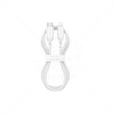 Cable Usb C LIGHTNING MOPHIE ESSENTIALS 409912194 de Tela color Blanco de 1 Metro