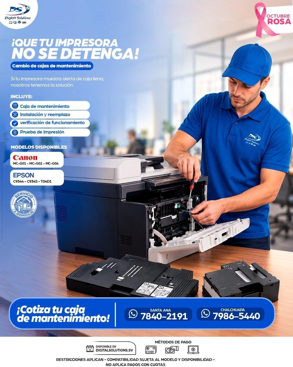 Cambio de Cajas de Mantenimiento