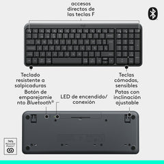 Teclado y Mouse Bluetooth Logitech MK250 920-013513, incluye Mousepad