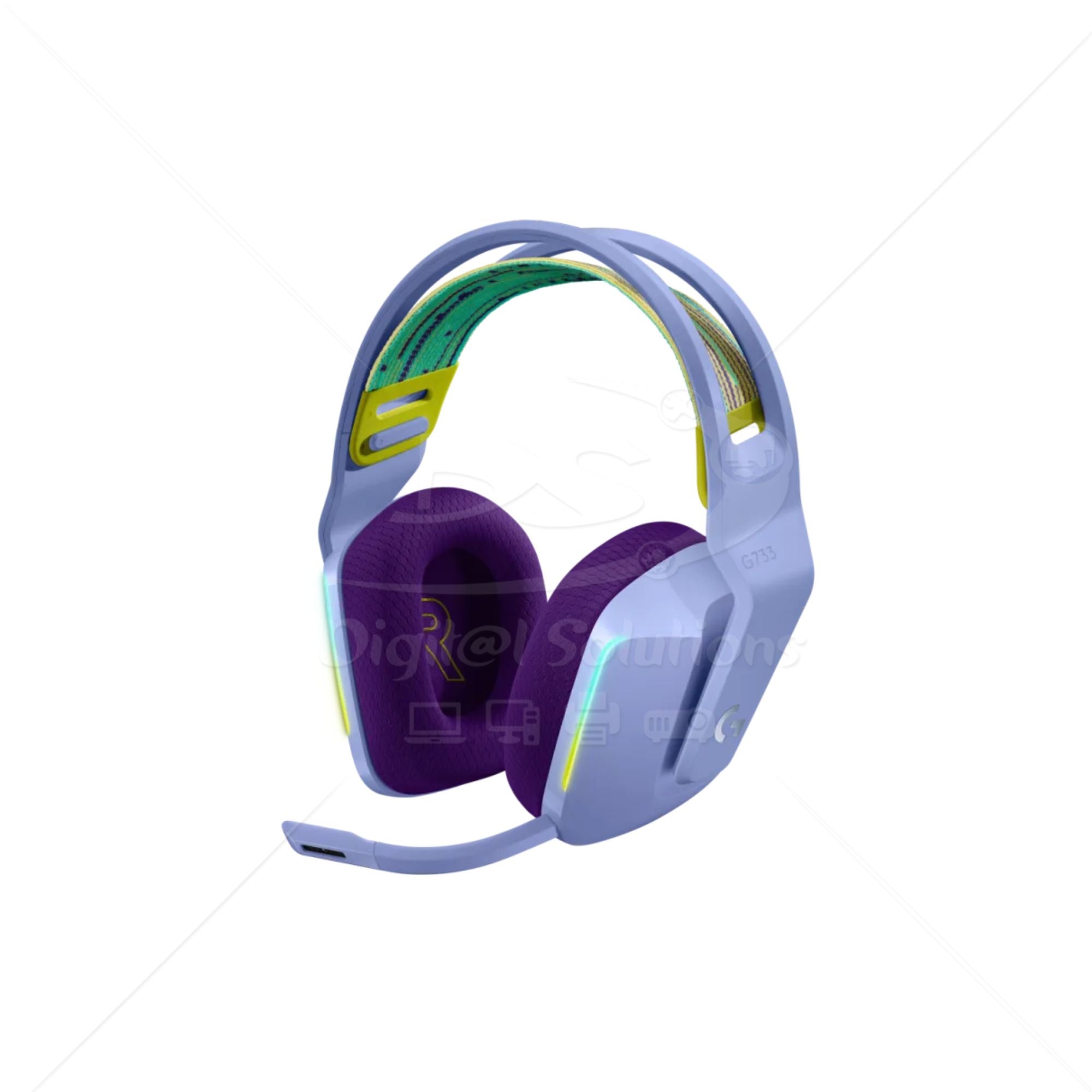 Audífonos G733 con micrófono inalámbricos LIGHTSPEED RGB para gaming