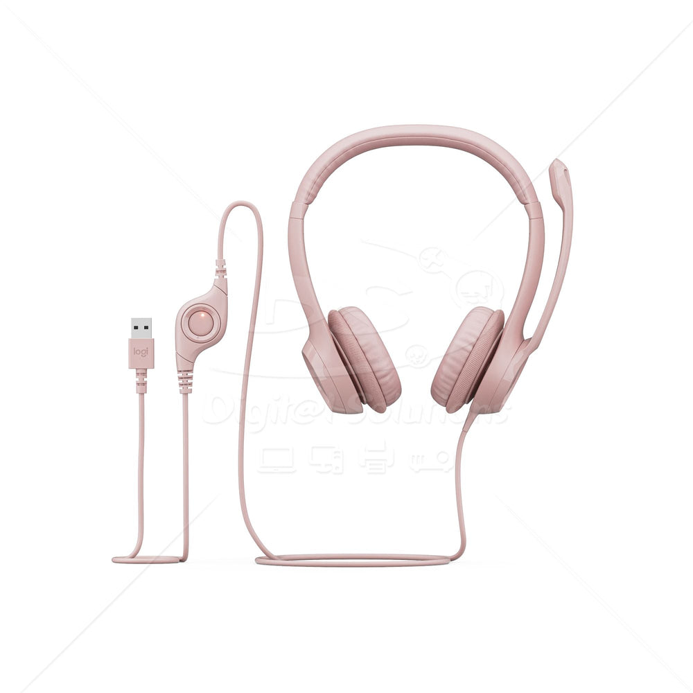 Audífonos con micrófono y cable H390 de Logitech tipo A
