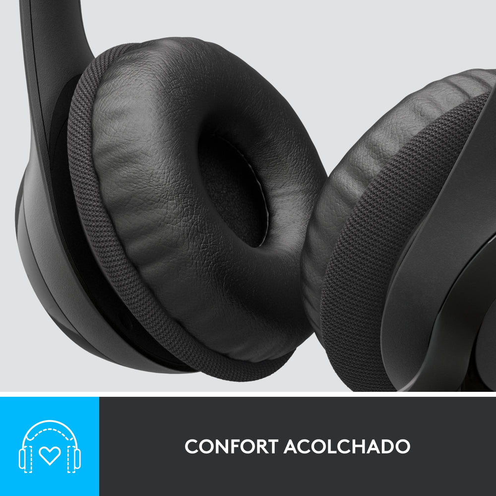 Audífonos con micrófono y cable H390 de Logitech tipo A