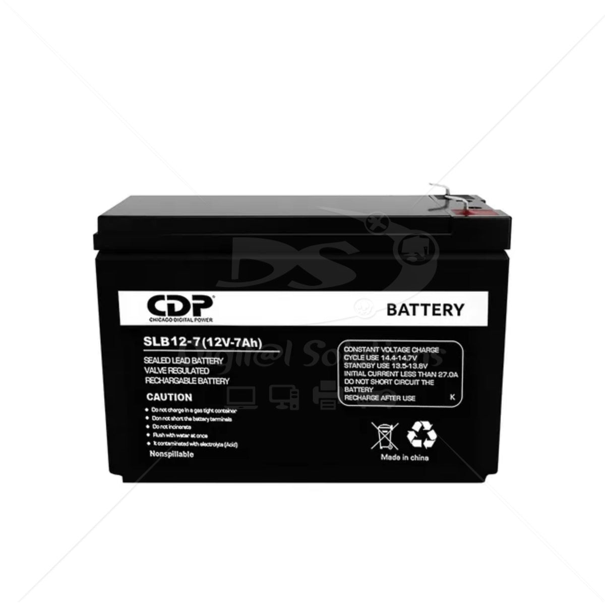 Bateria CDP SLB12-7 12V 7A