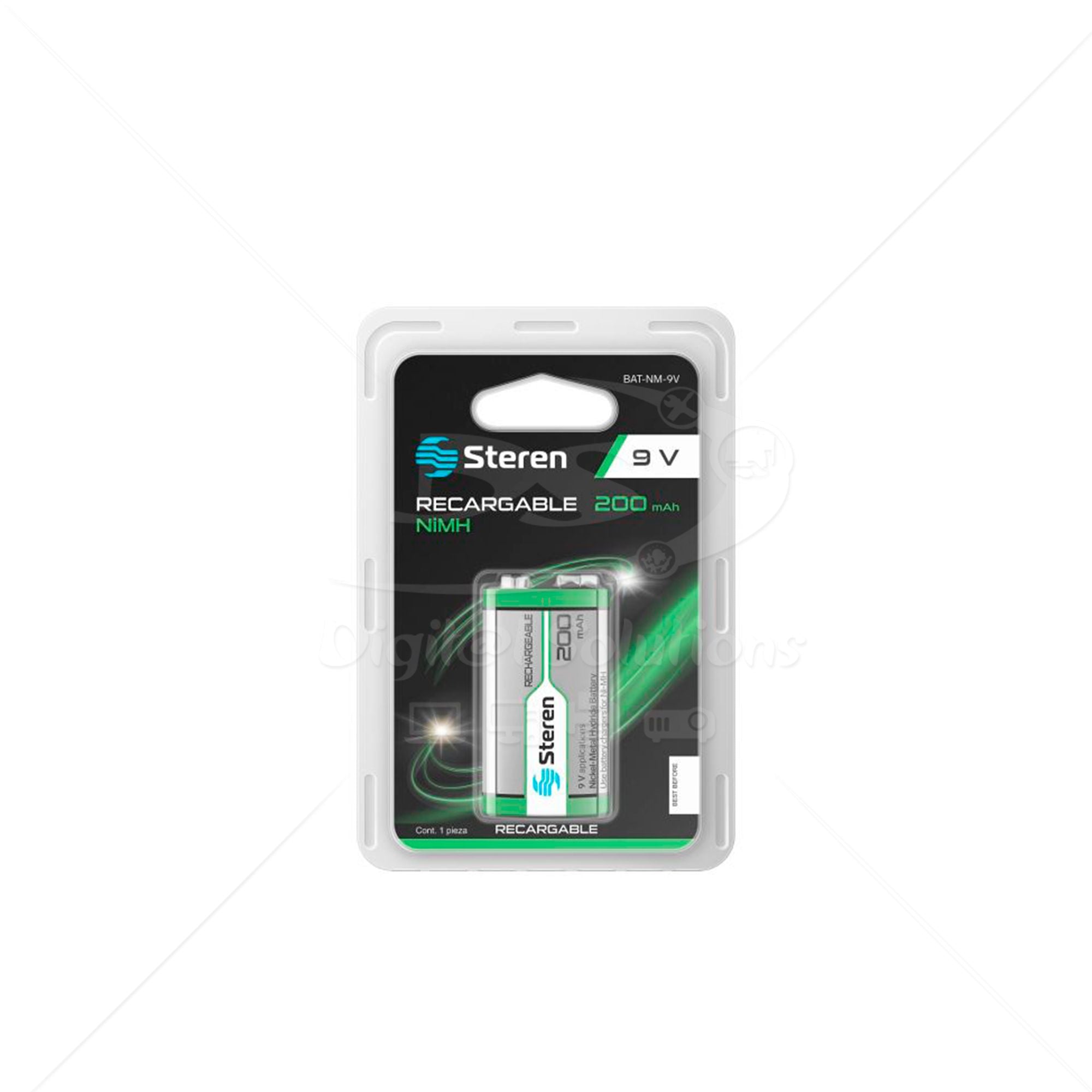 Bateria Steren Recargable BAT-NM-9V 1 pza