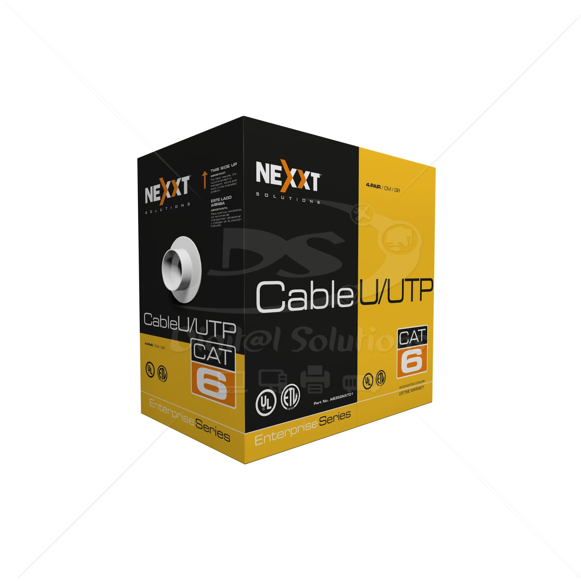Bobina de Cable UTP CAT 6 INTERIOR NEXXT AB356NXT32 BL COBRE