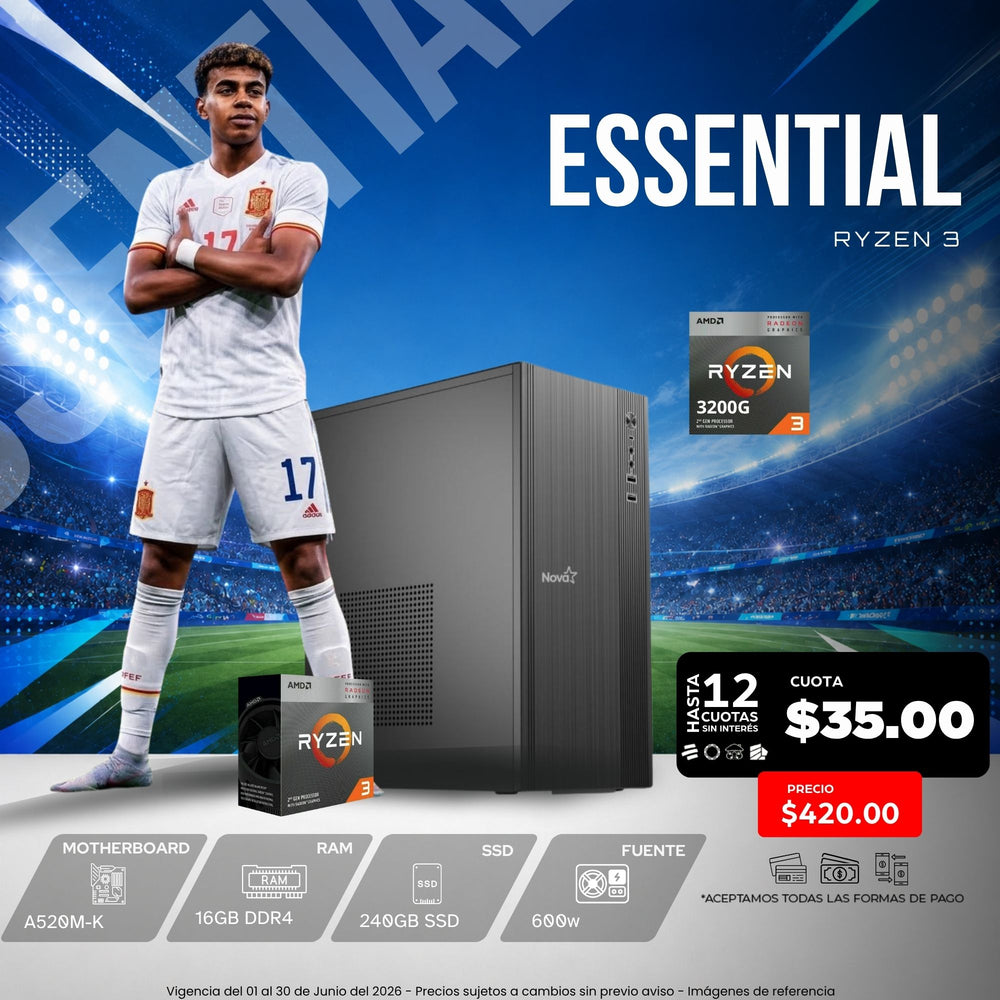 CPU Essential AMD Ryzen 3 3ra