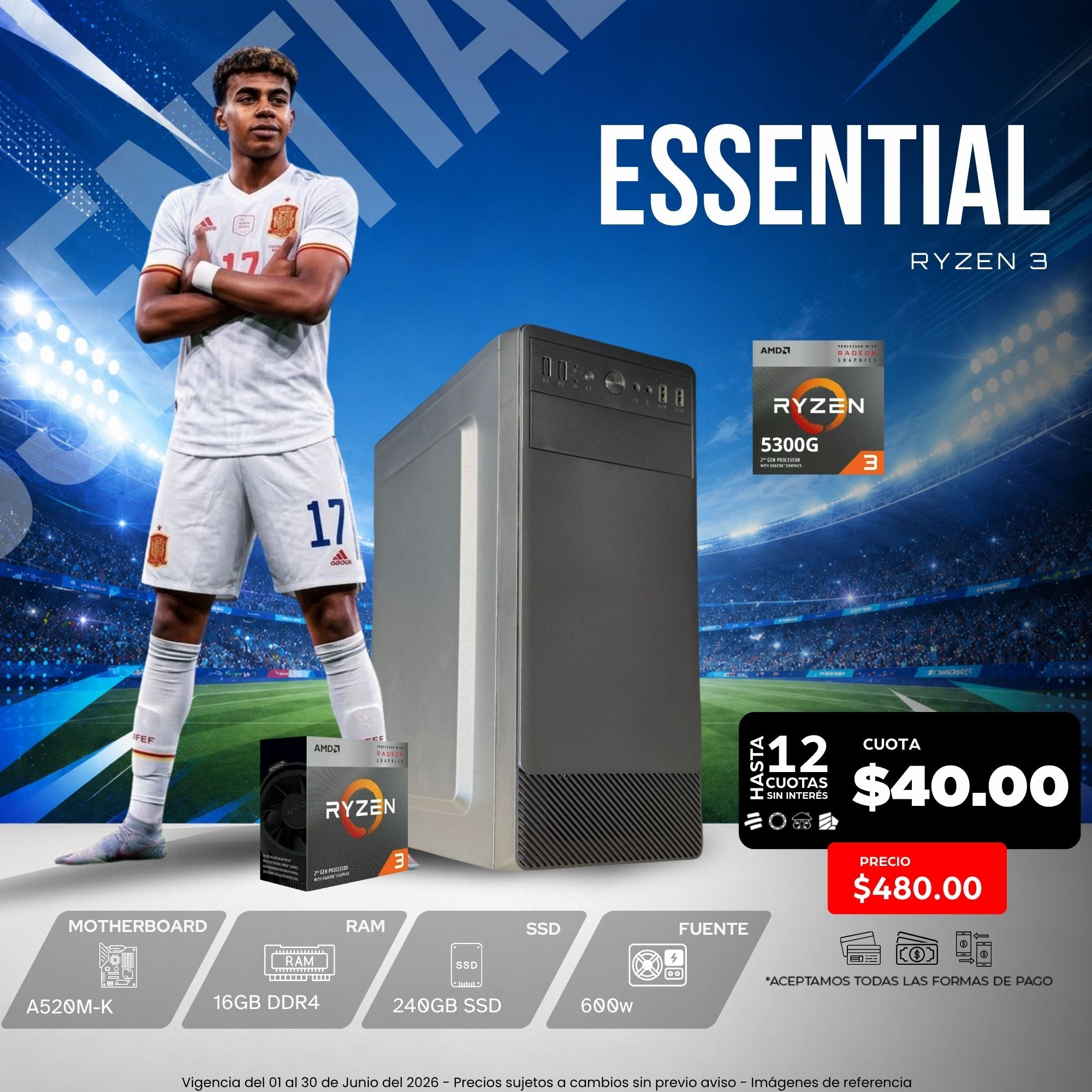 CPU Essential AMD Ryzen 3