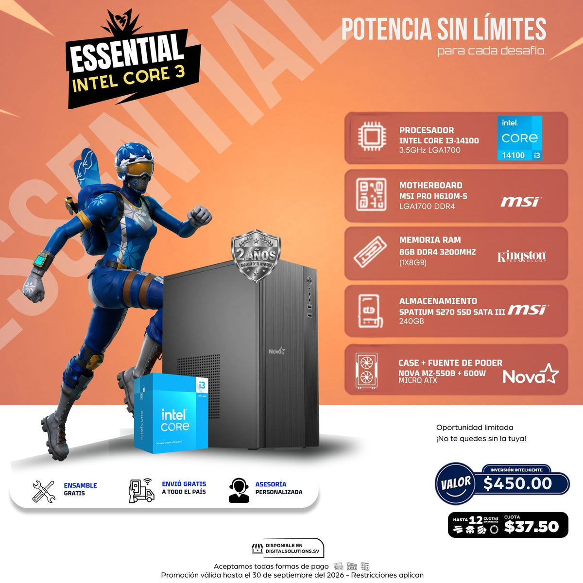CPU Essential Intel Core i3 14va