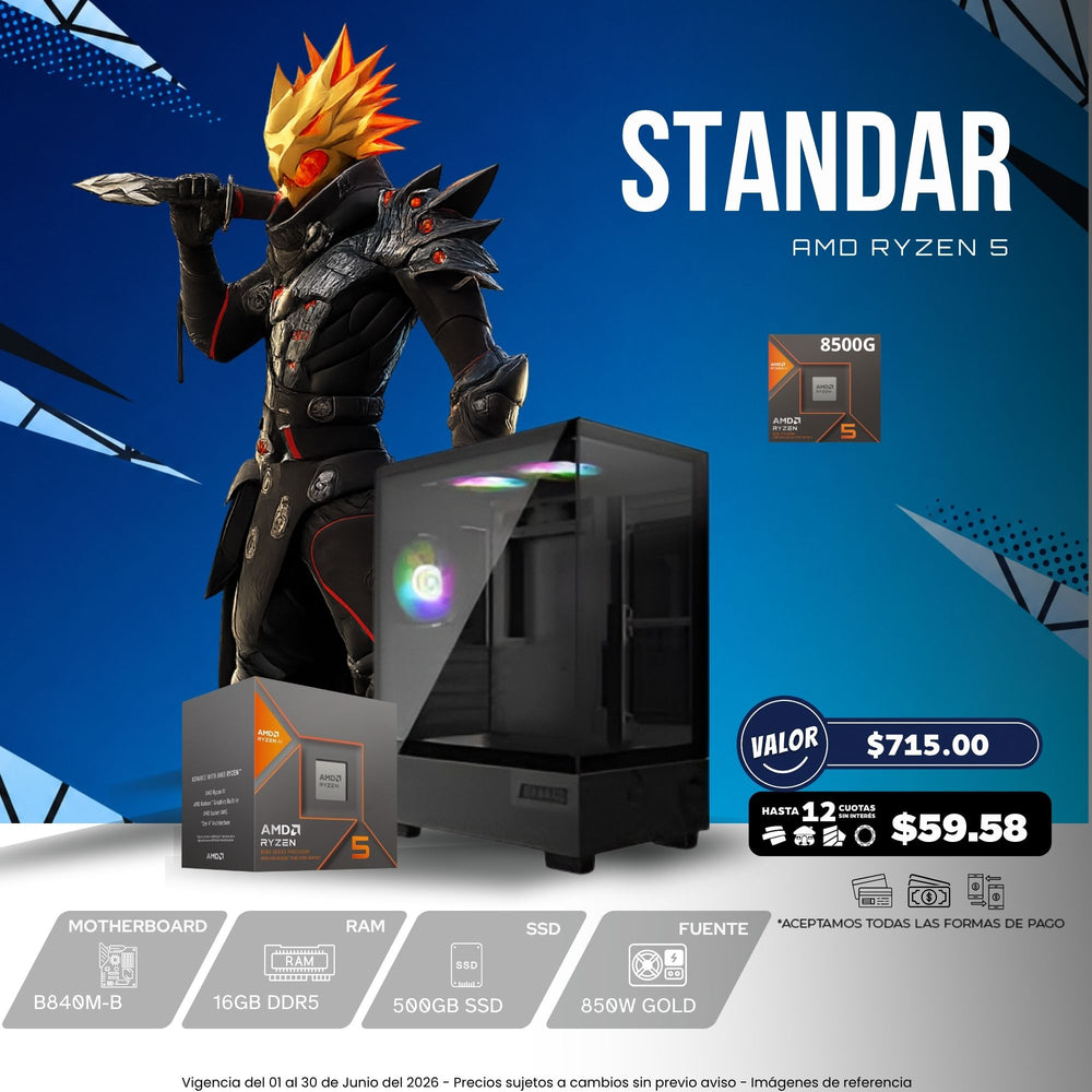 CPU Estándar AMD Ryzen 5 8va