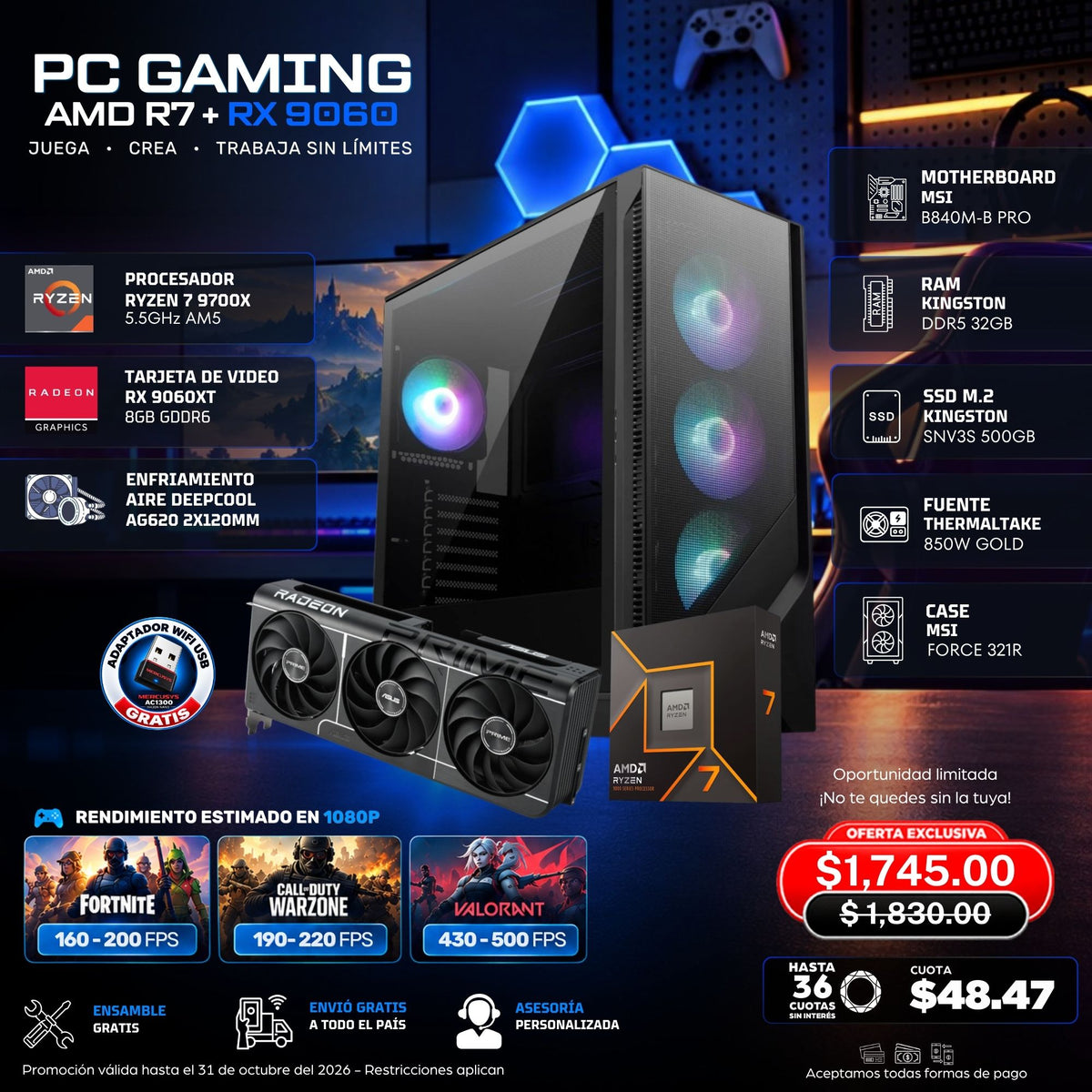 CPU Gaming AMD Ryzen 7 9na