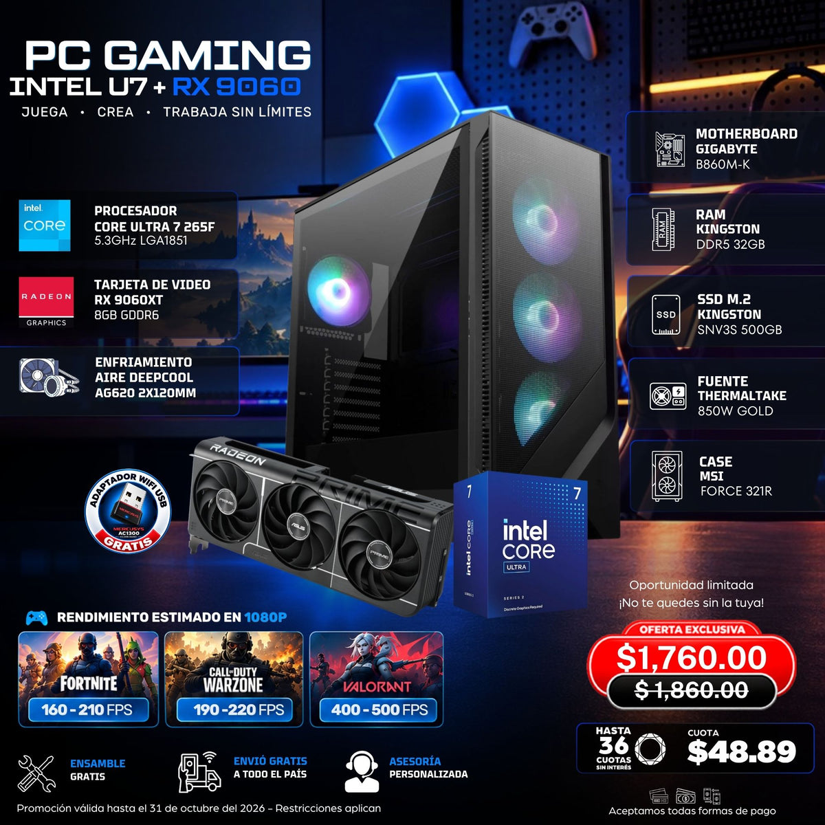CPU Gaming Intel ULTRA 7