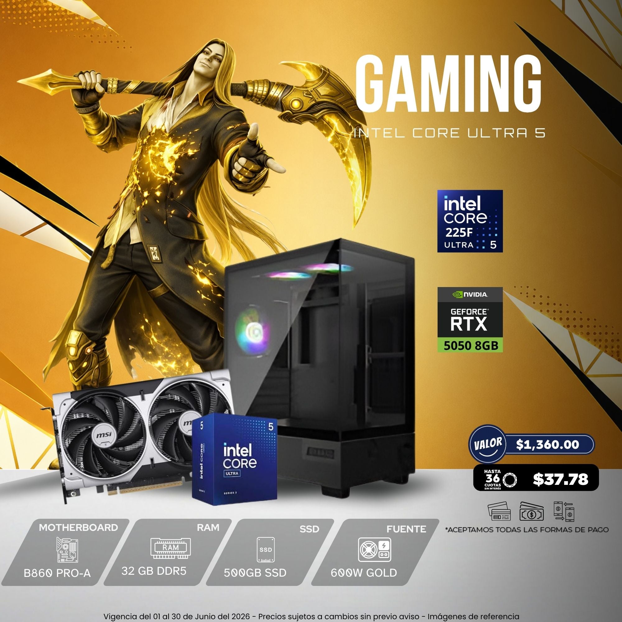 CPU Gaming Intel Ultra 5