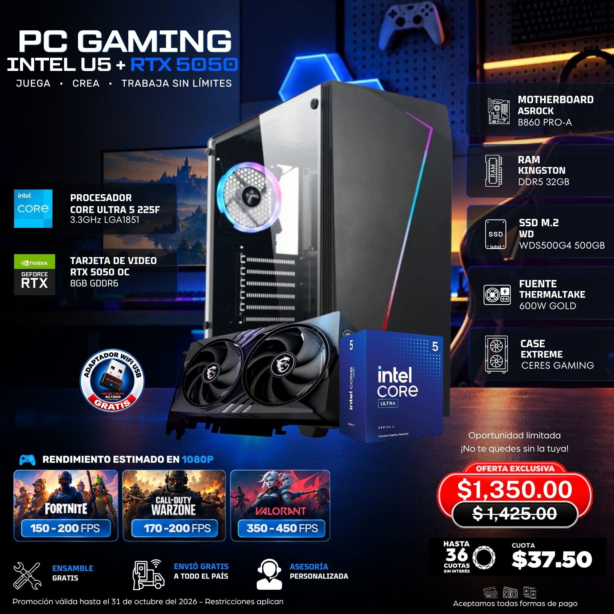 CPU Gaming Intel Ultra 5