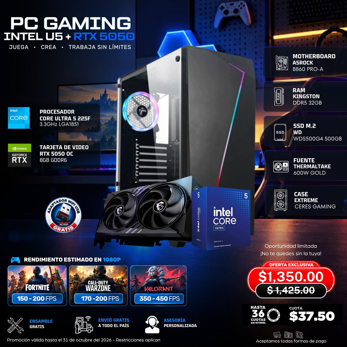 CPU Gaming Intel Ultra 5