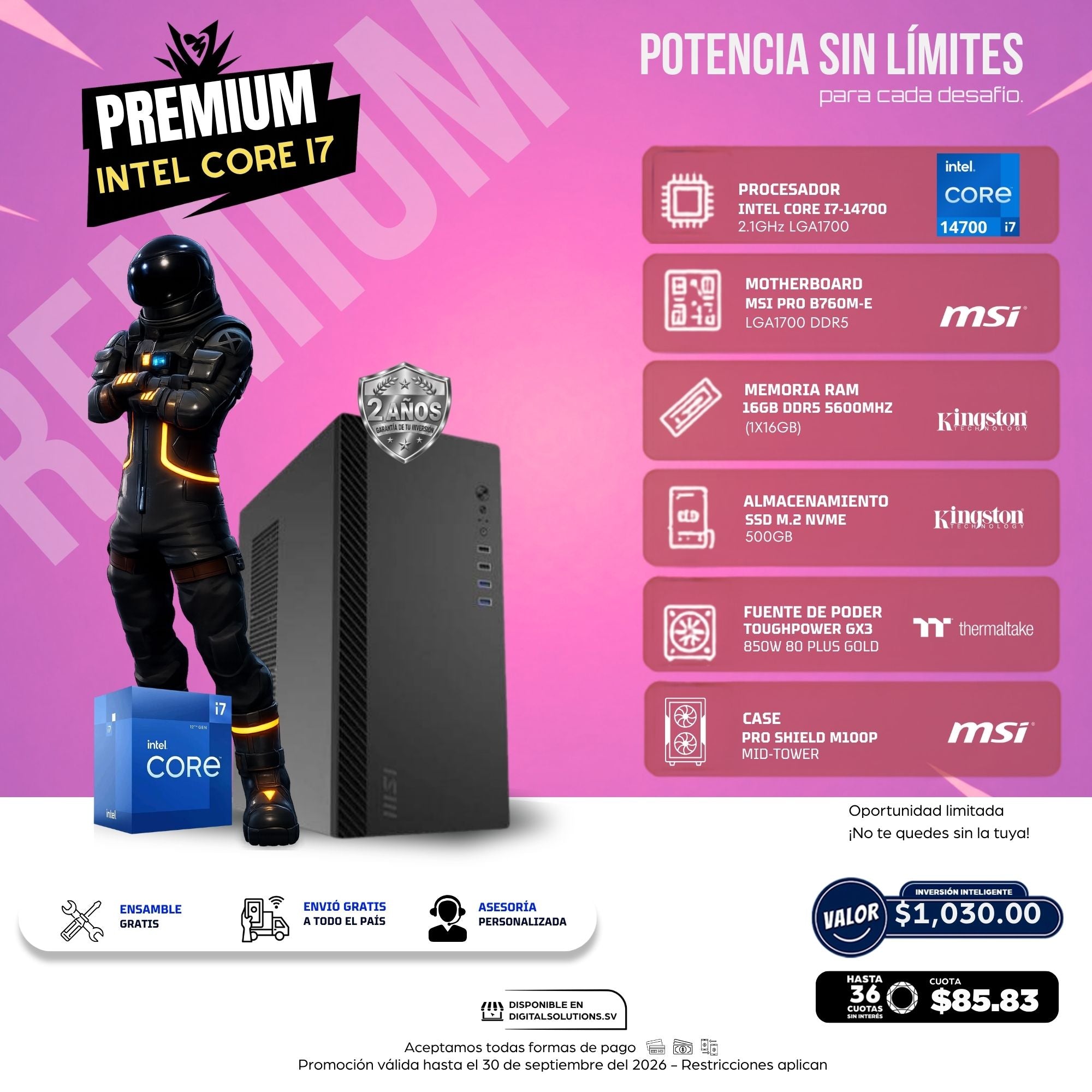 CPU Premium Intel Core i7 14va