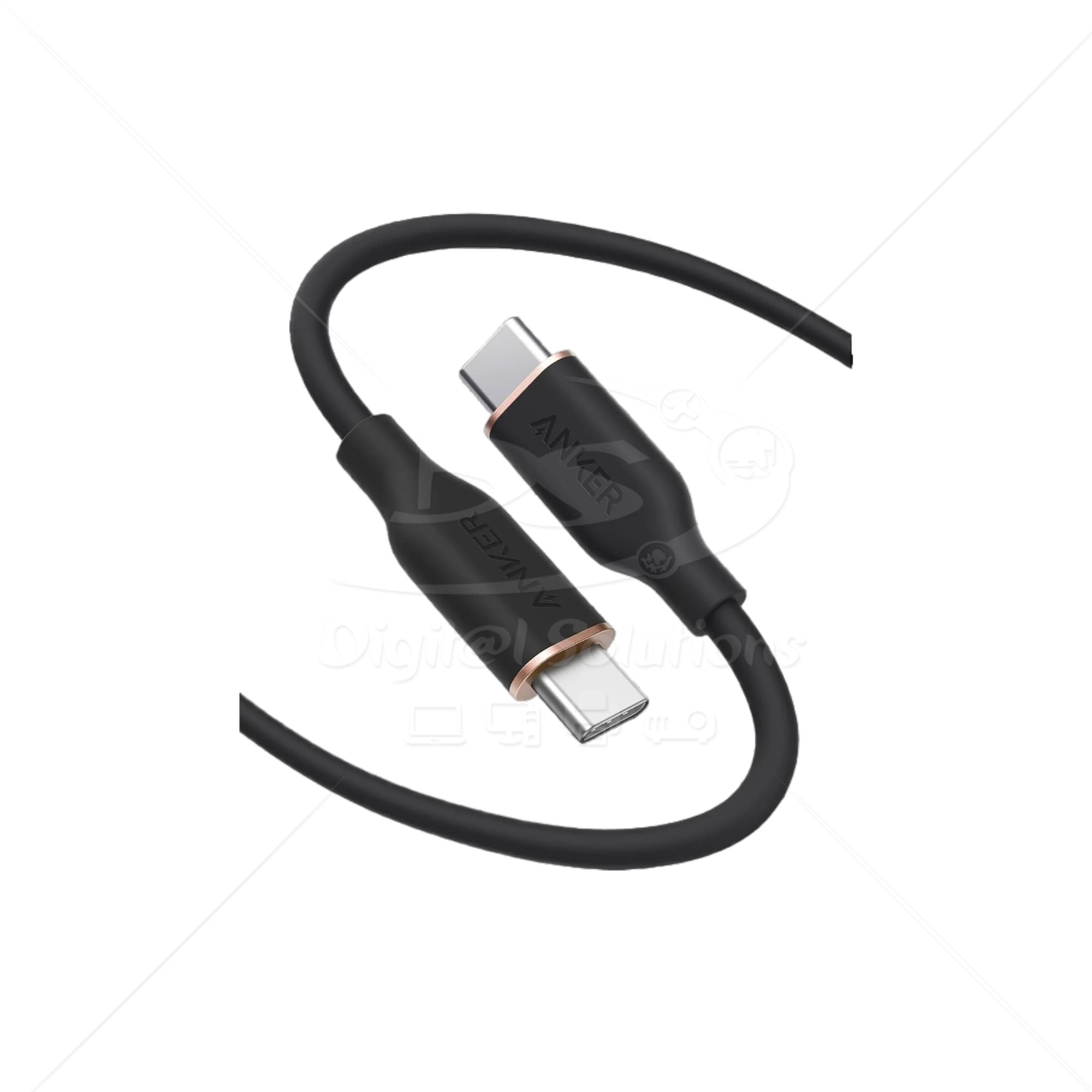 Cable USB C a USB C Anker A8553012 6FT 240W color Negro
