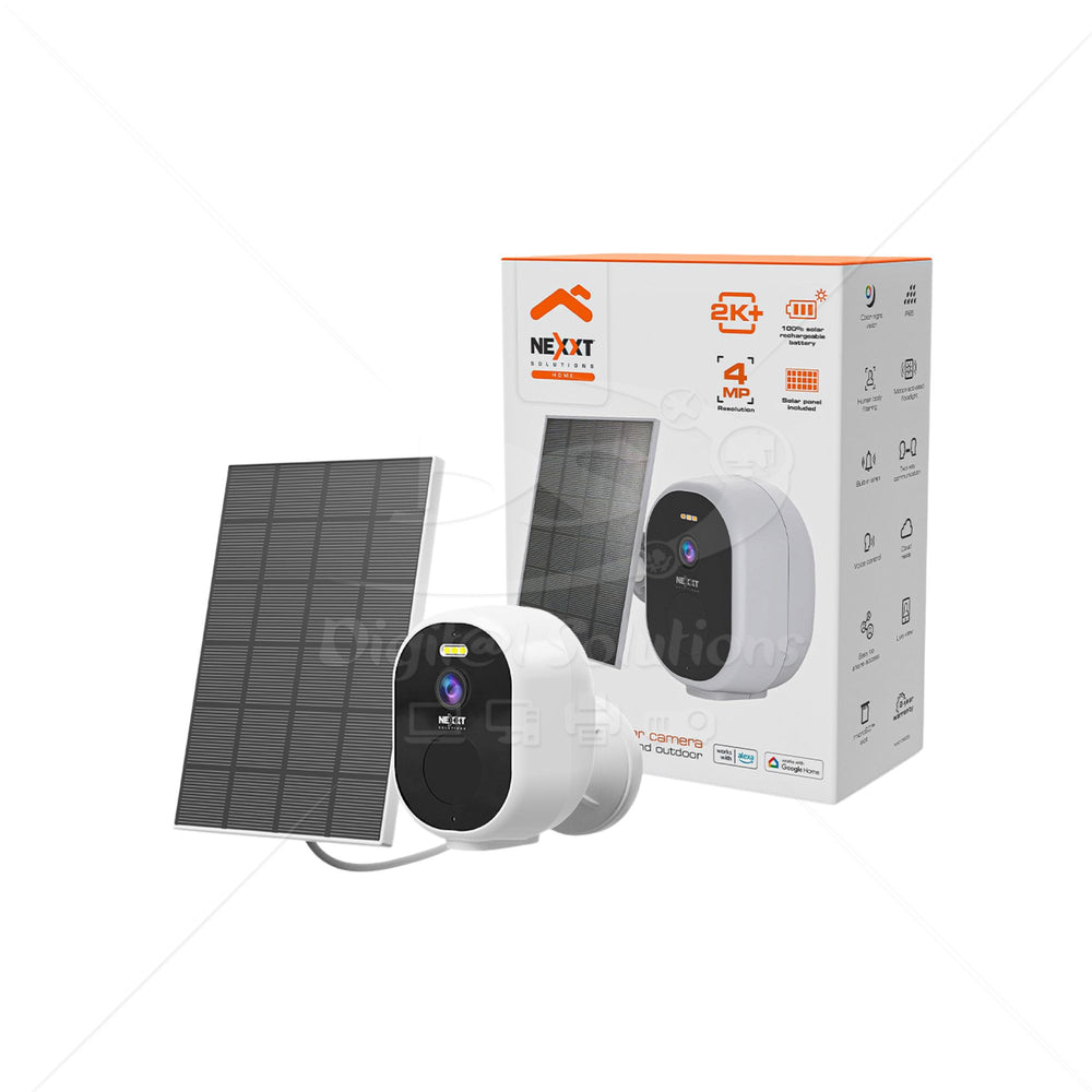 Cámara Solar WiFi 4MP Nexxt NHC-OF20S con Panel Solar