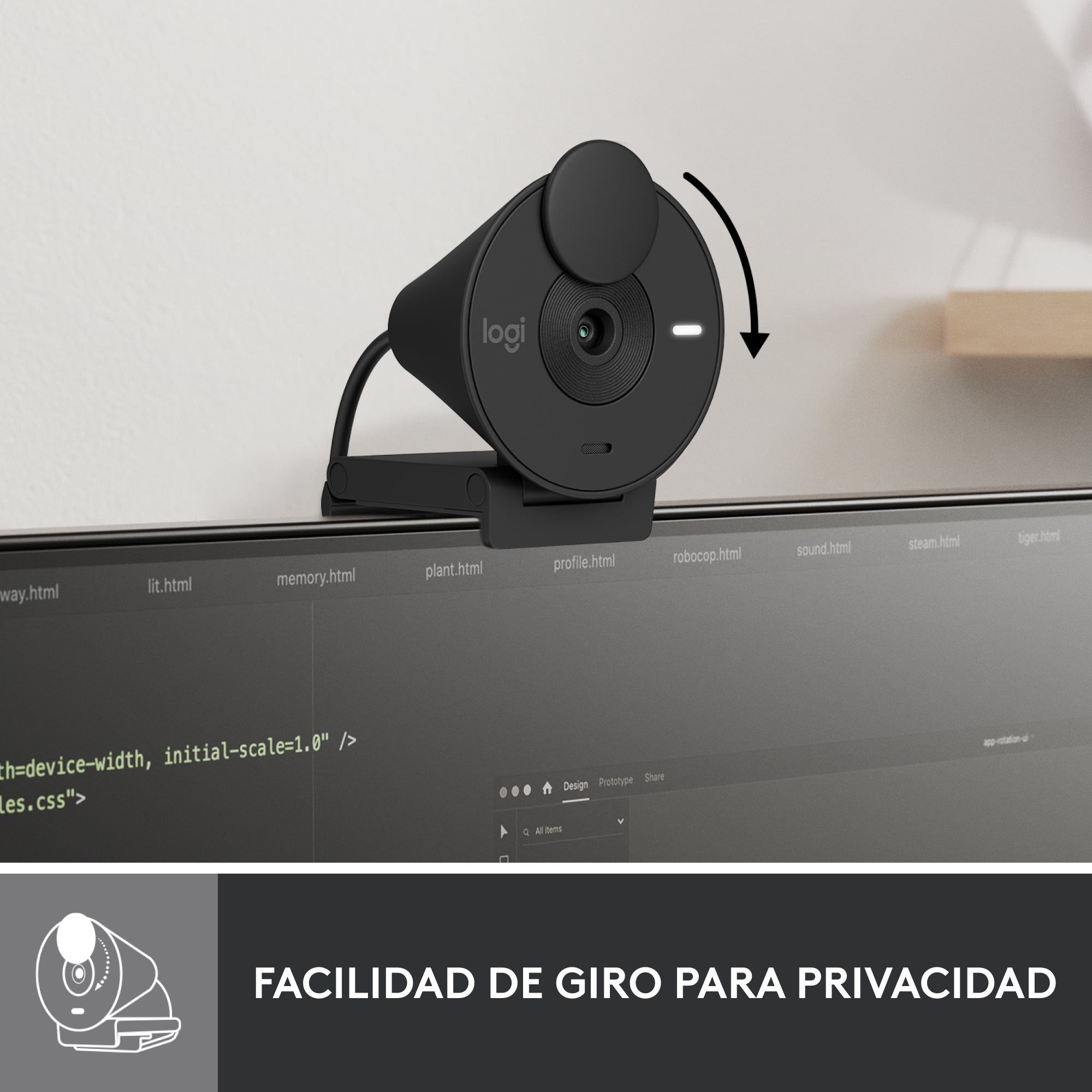 Cámara web Logitech BRIO 300 FHD 1080P