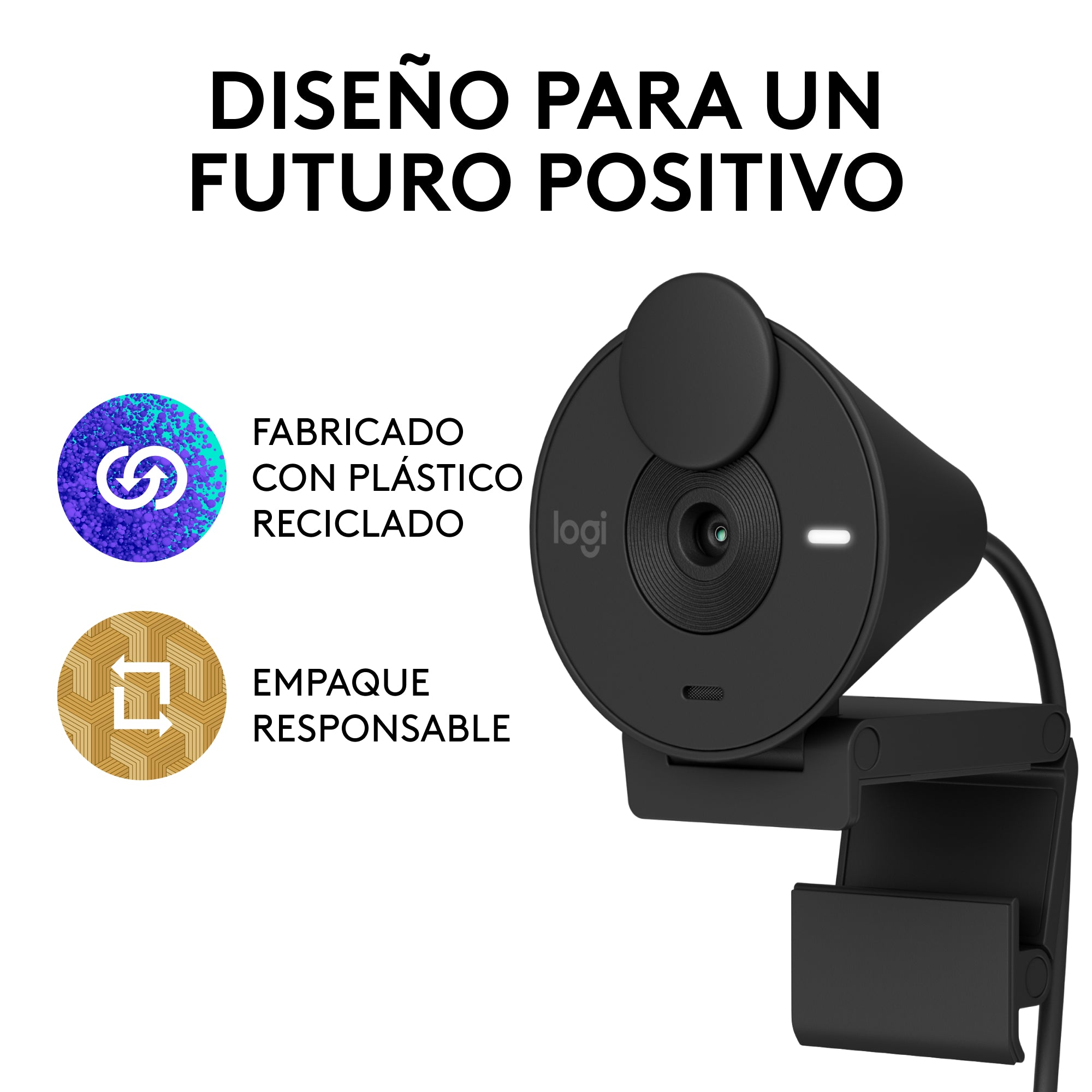 Cámara web Logitech BRIO 300 FHD 1080P