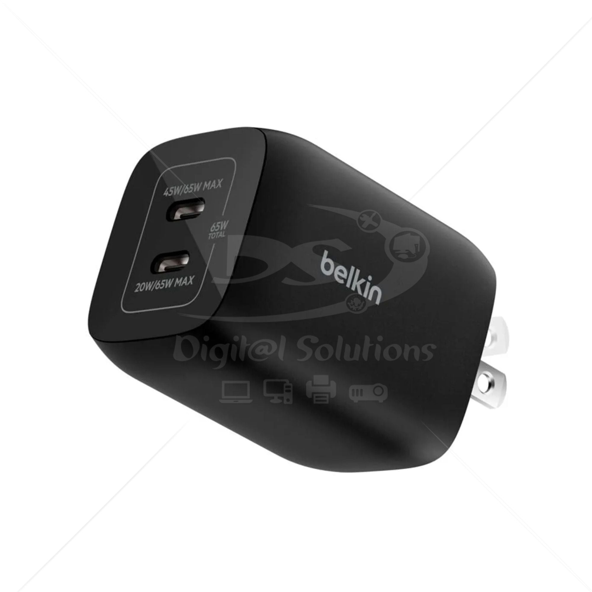 Cargador Belkin ENA007DQBK Dual USB-C 65W