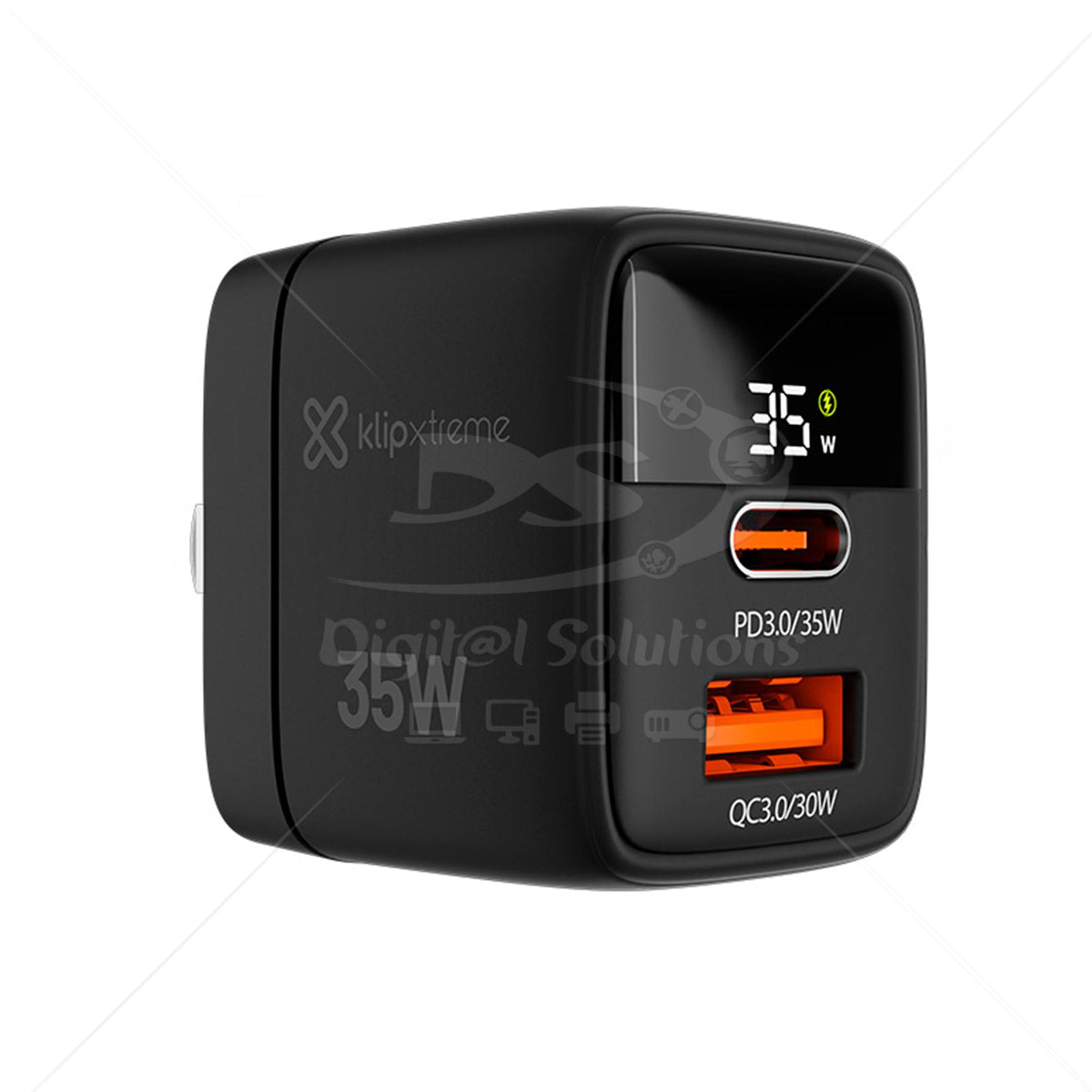 Cargador Klip Xtreme KMC-250 BK 35W