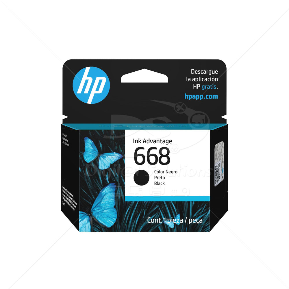 Cartucho de Tinta HP 668 7FP37VL color Negro