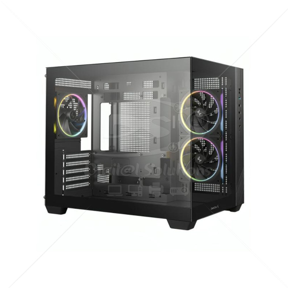 Case Deepcool CG330 3F Mid Tower 3 Fan 120MM R-CG330-BKNGM3-G color Negro