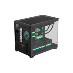 Case V Line Crystal U2M color Negro MID TOWER 3 FAN 120MM