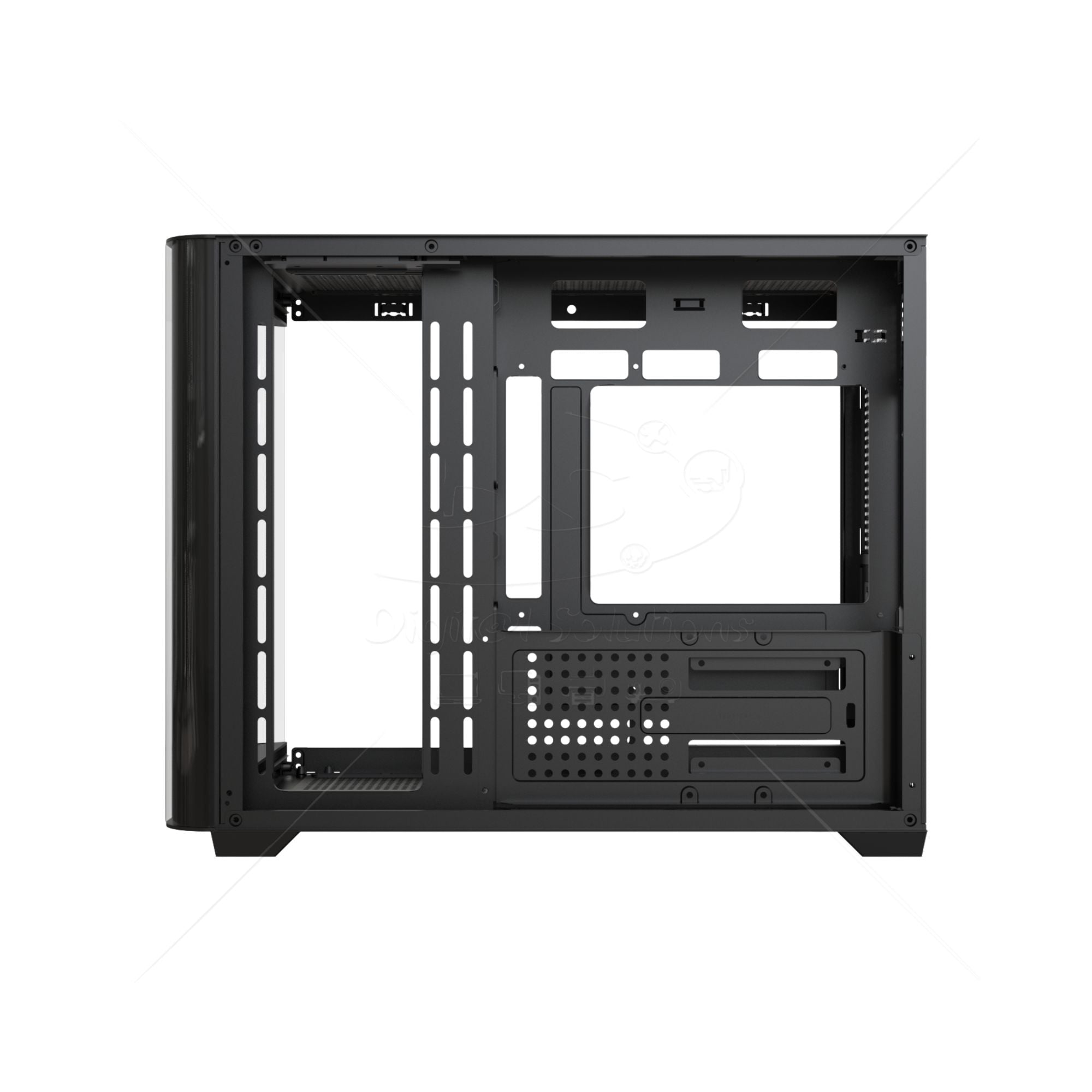 Case V Line Crystal U2M color Negro MID TOWER 3 FAN 120MM