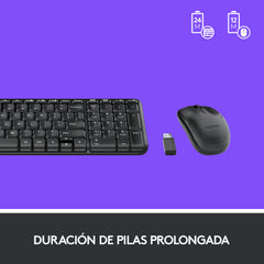Combo Teclado Compacto y mouse Inalámbricos MK220