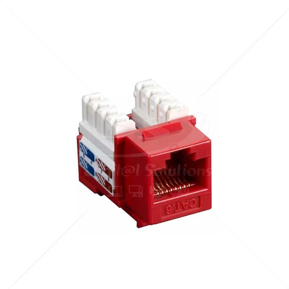 Conector RJ45 Hembra Cat 6 CAT-KJ6 Rd