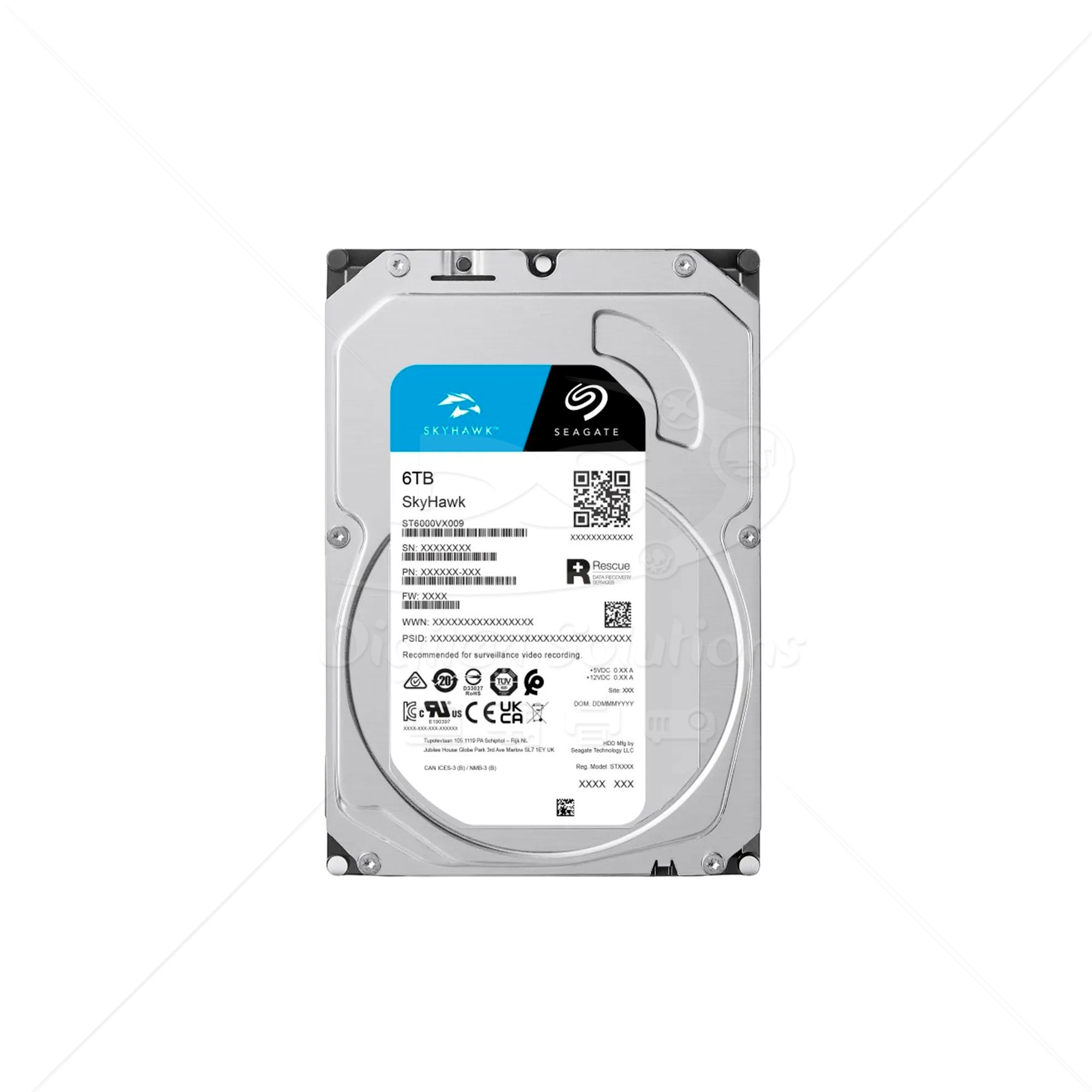 Disco Duro de Videovigilancia 24/7 Seagate 6TB ST6000VX009 SKYHAWK