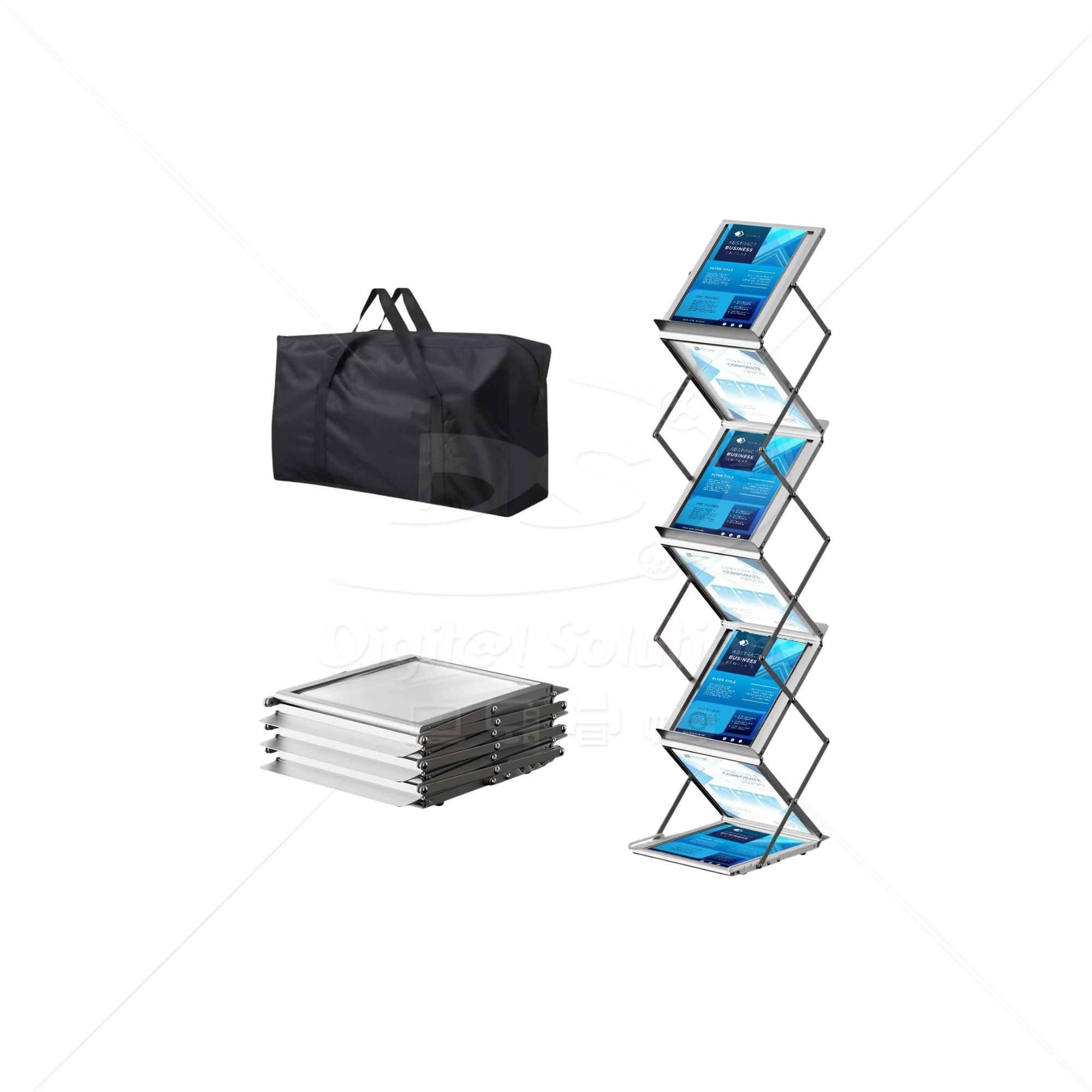 Estante de Metal Plegable para Folletos y Catálogos