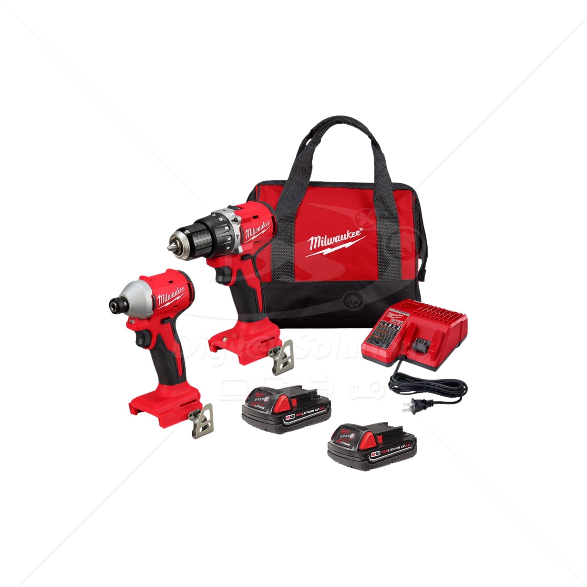 Kit Taladro Percutor y Atornillador de Impacto MILWAUKEE