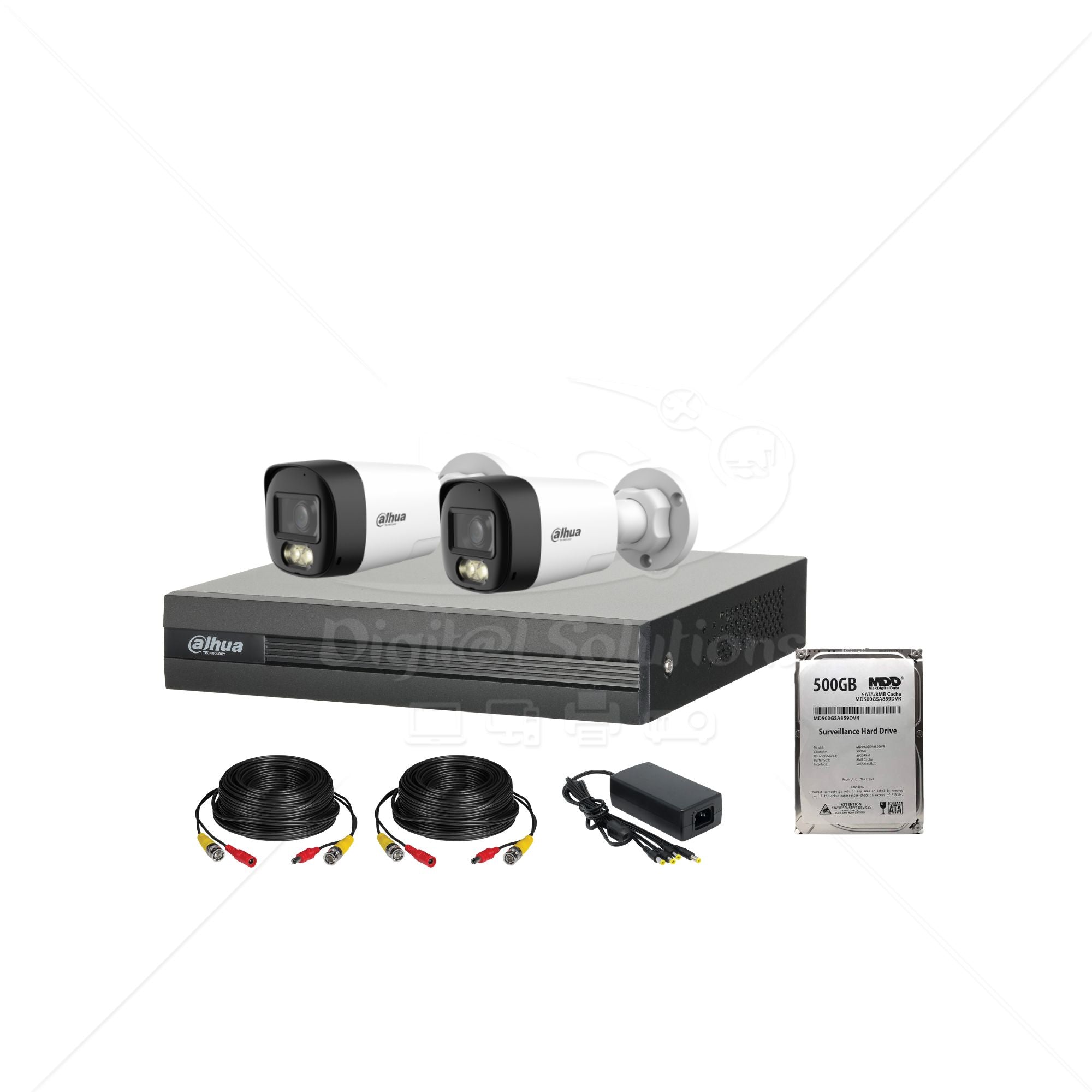 Kit de 2 cámaras audio doble vía 2MP (1080P)