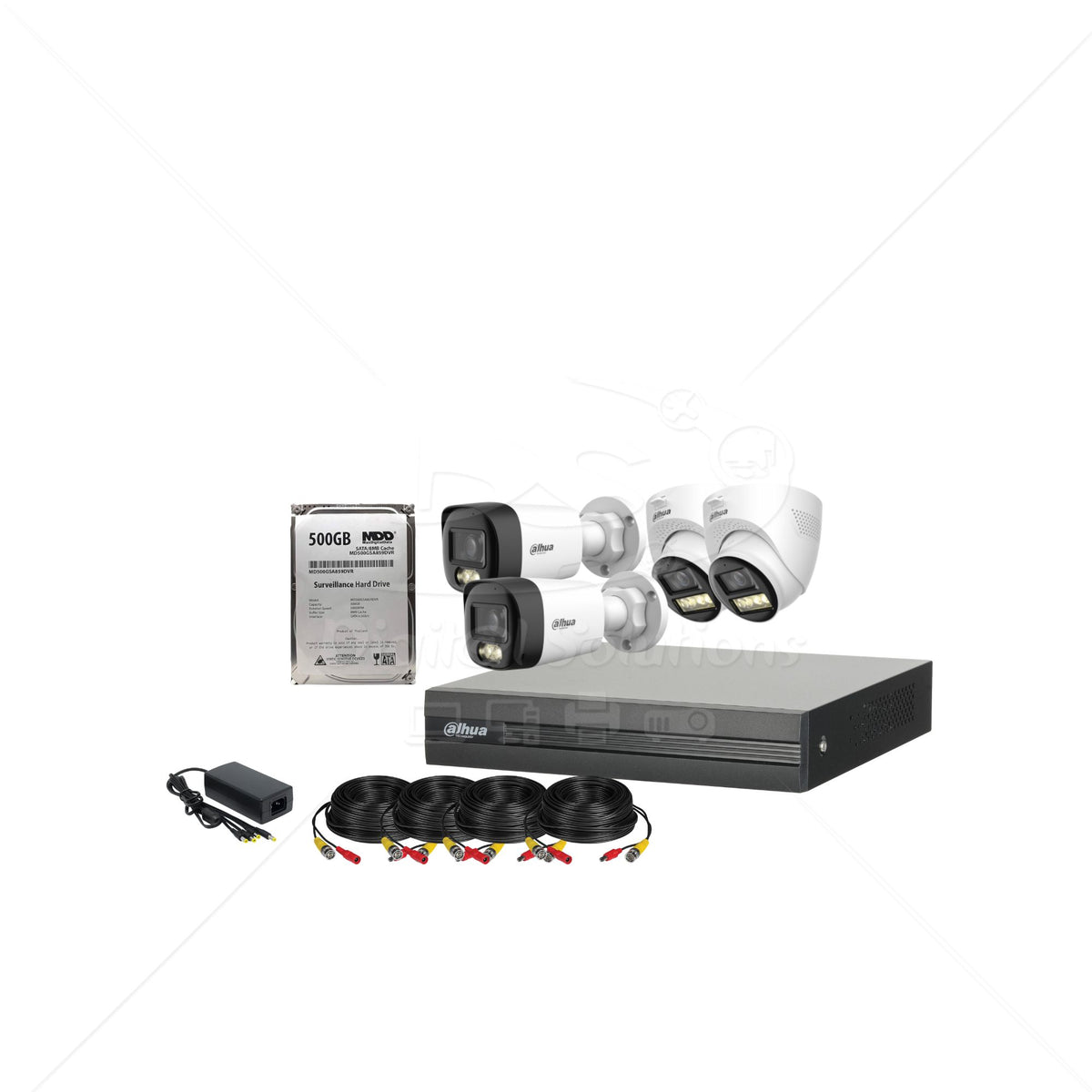 Kit de 4 cámaras audio doble vía 2MP (1080P)