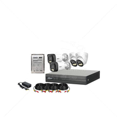Kit de 4 cámaras audio doble vía 2MP (1080P)