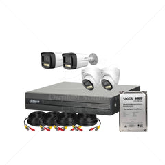 Kit de 4 cámaras audio doble vía 5MP (3K)