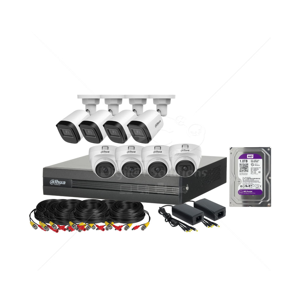 Kit de 8 cámaras audio doble vía 5MP (3K)