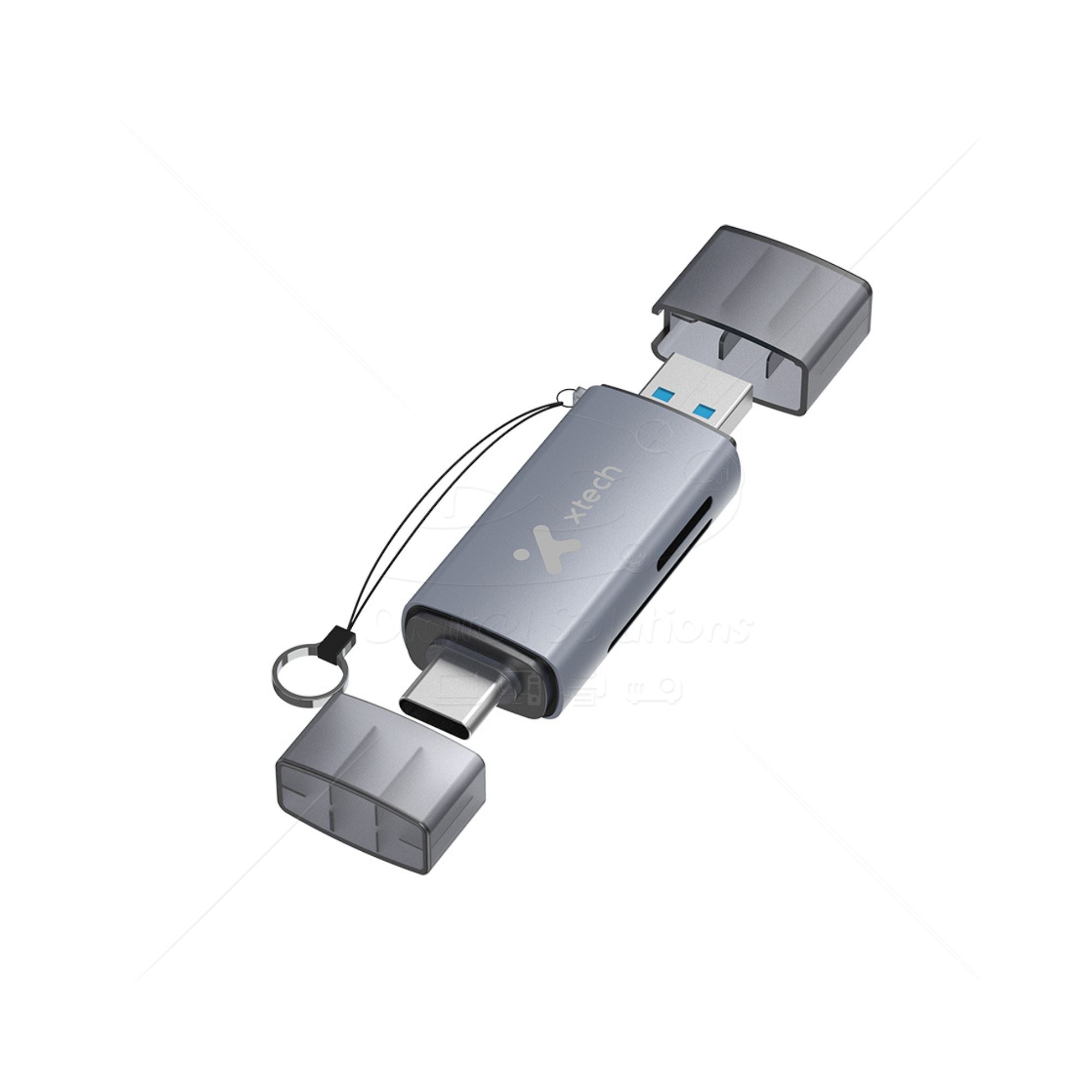 Lector Xtech XTC-581 2 EN 1 USB-C/USB 3.0 OTG