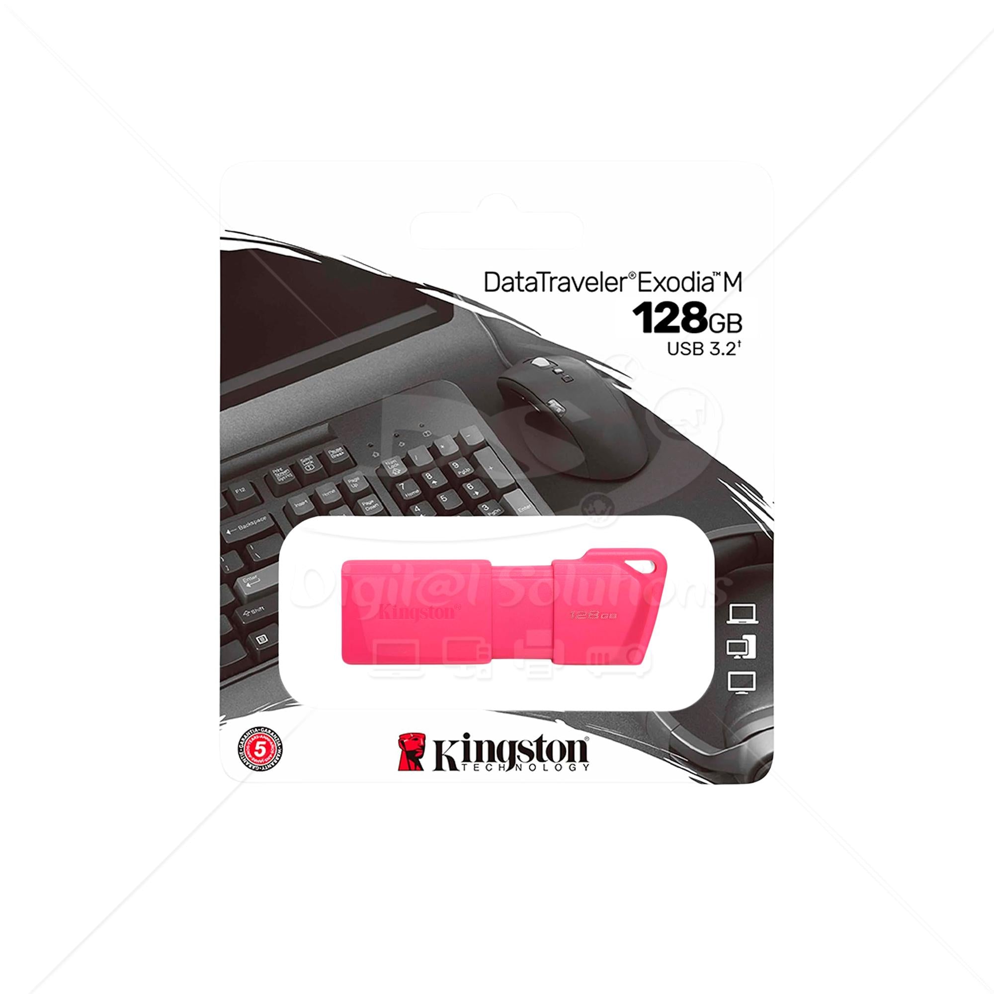 Memoria USB Kingston Rosa Neón