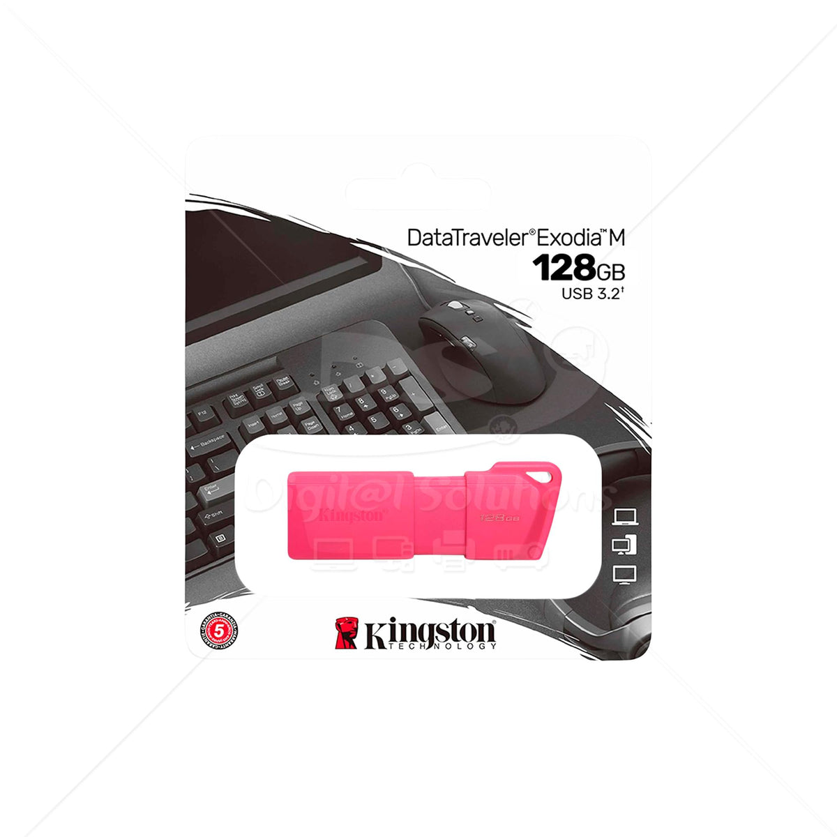 Memoria USB Kingston Rosa Neón