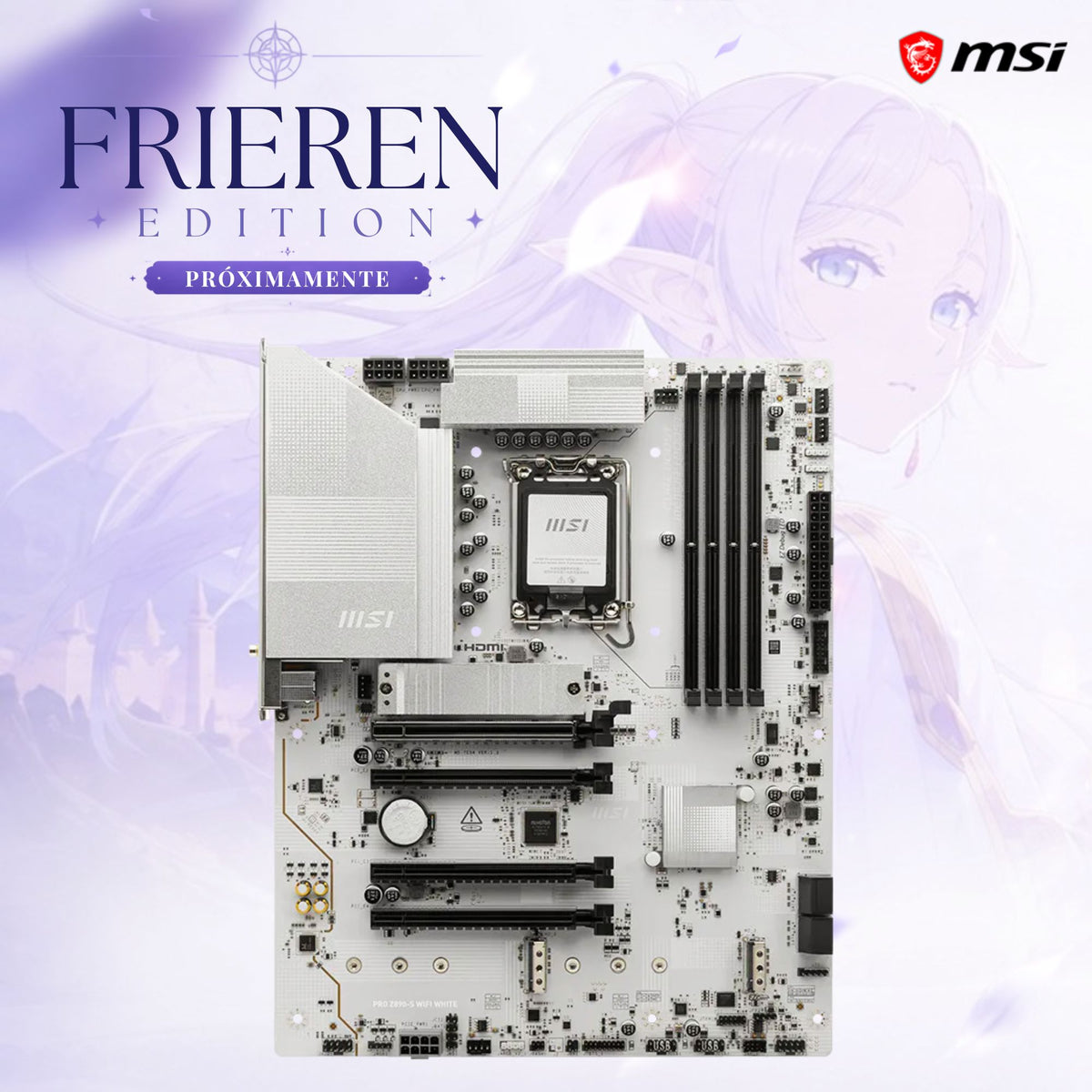 Motherboard MSI PRO Z890-S WIFI color Blanco