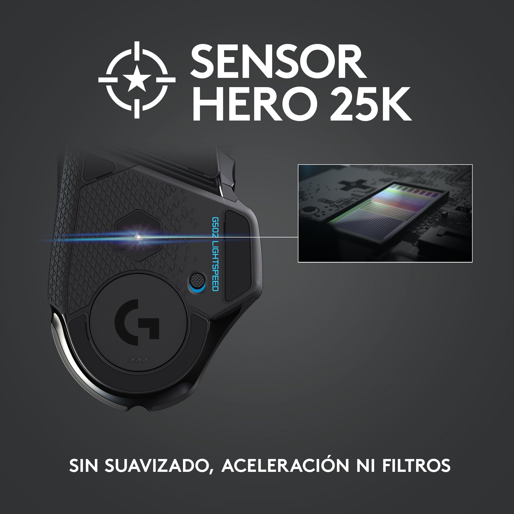 Mouse inalámbrico Logitech G502 LIGHTSPEED para gaming