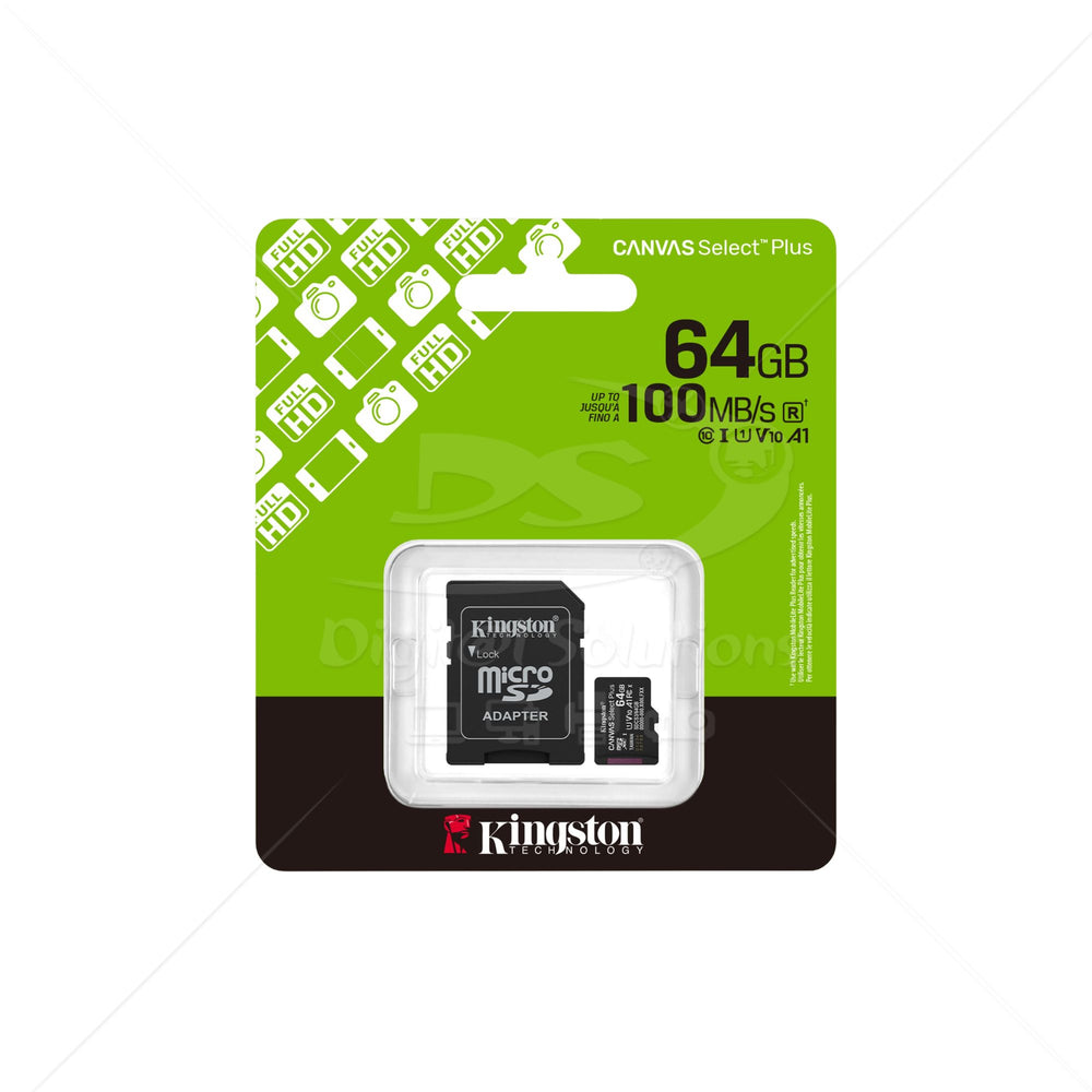 Memoria microSD 64GB KINGSTON SDCS3 C10