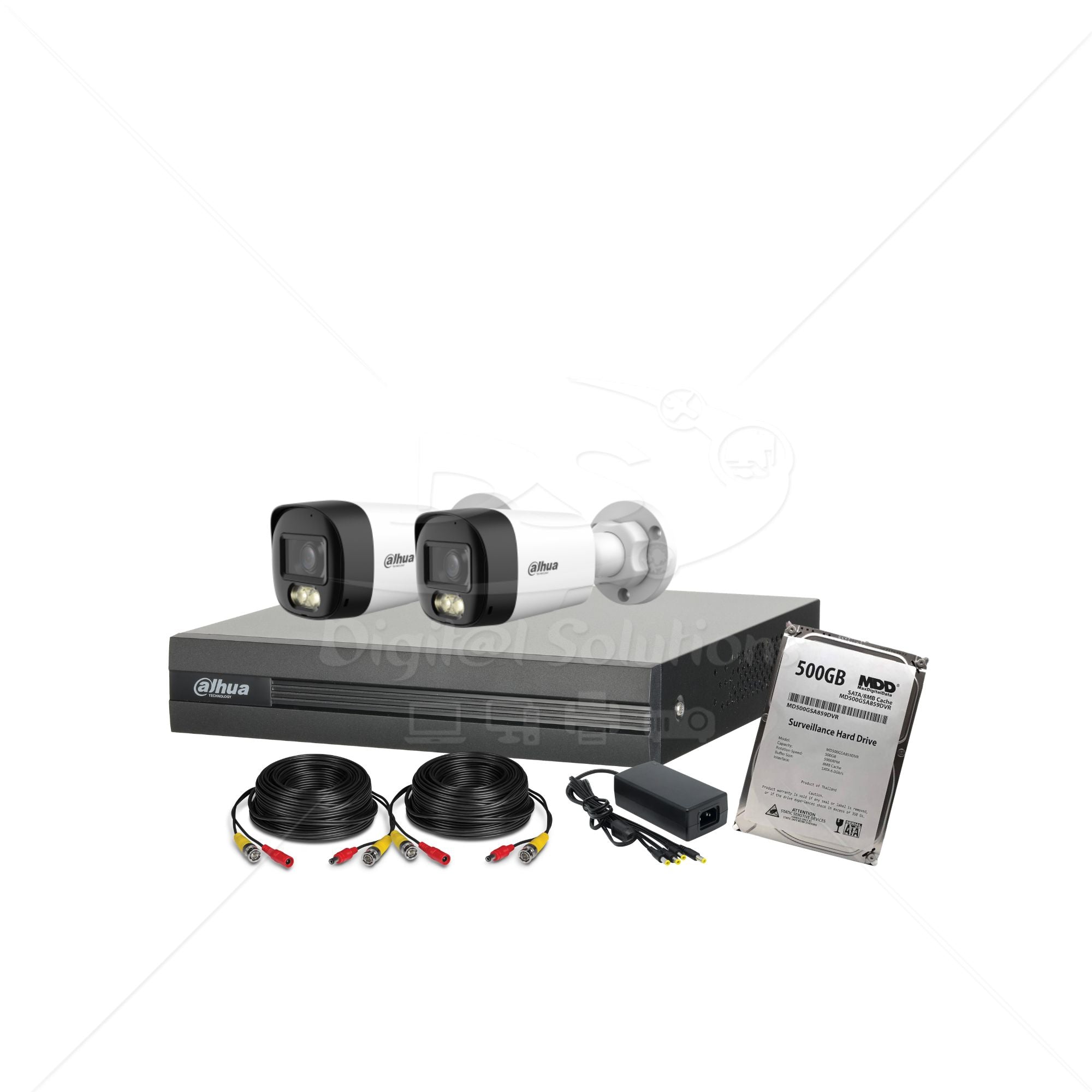 Kit Dahua Essential 2 Cámaras Audio Doble Vía 2MP (1080P)