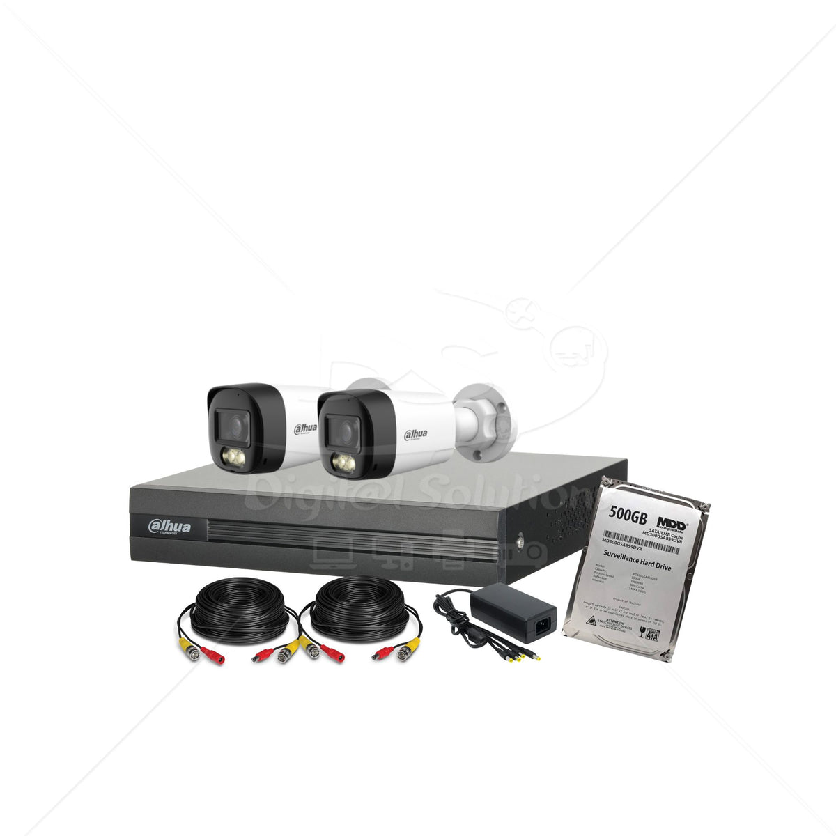 Kit Dahua Essential 2 Cámaras Audio Doble Vía 2MP (1080P)