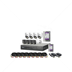 Kit Dahua Essential 8 Cámaras Audio Doble Vía 2MP (1080P)