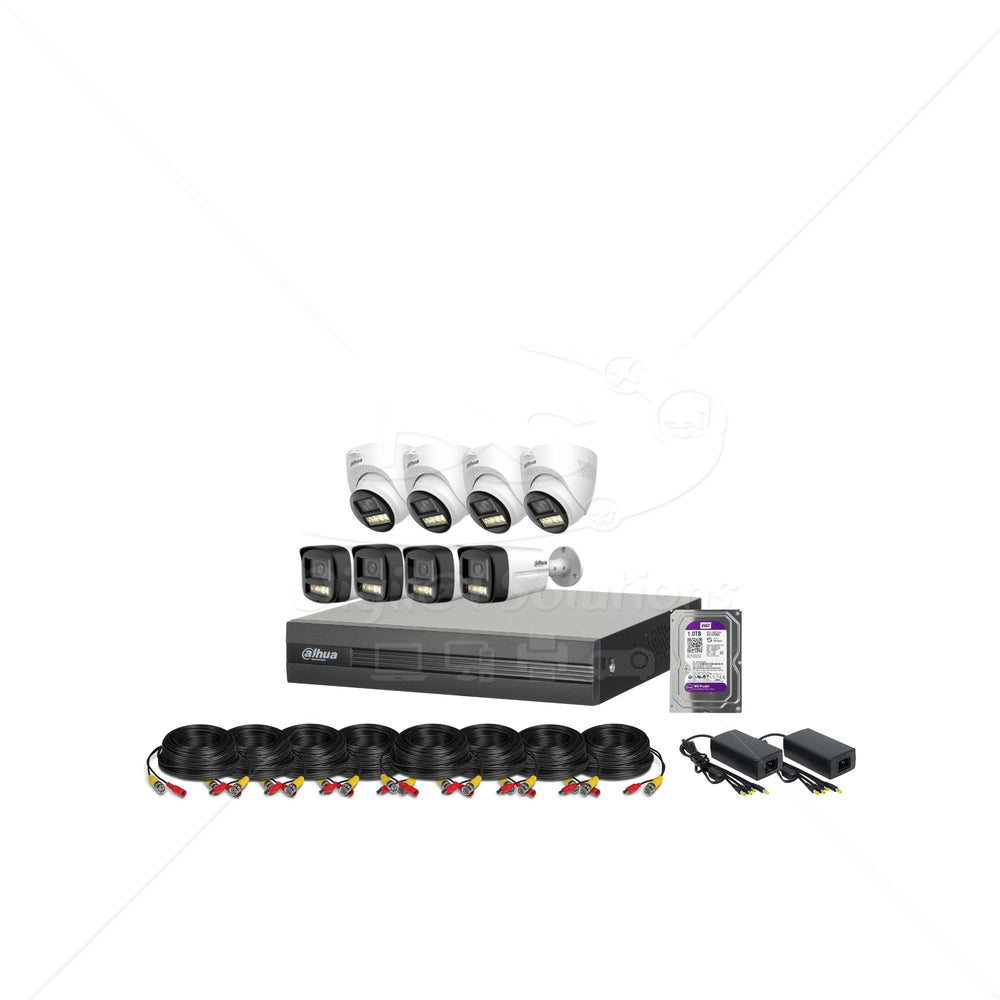 Kit Dahua Standard 8 Cámaras Audio Doble Vía 5MP (3K)