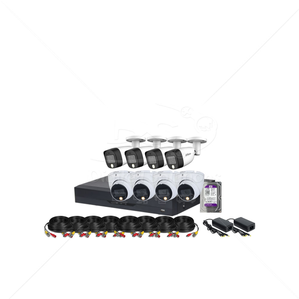 Kit Dahua Premium 8 Cámaras con Micrófono 8MP (4K)